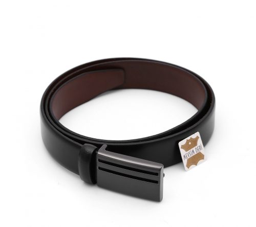 Mevsim Deri ® Erkek Kemer Hakiki Deri 0402 PUNTE BLACK